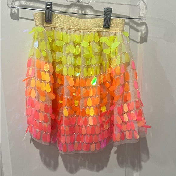 Girls Colorful Sequin Skirt, Size 4-5 - Picture 3 of 4